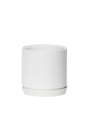 Stoneware Planter - White